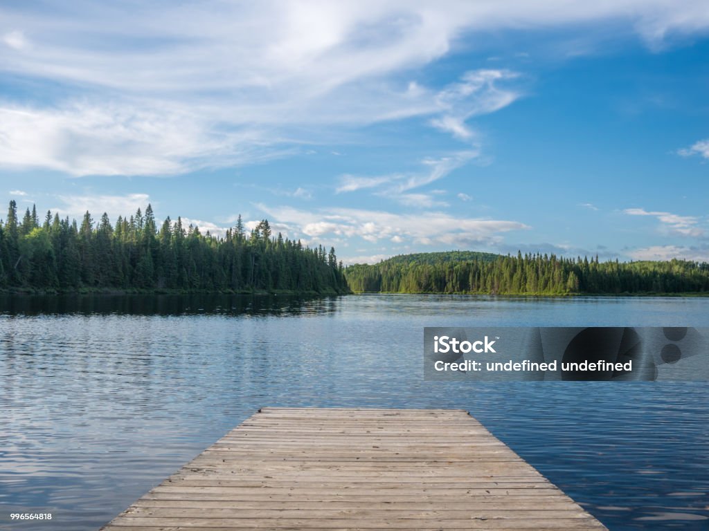 Beautiful nature landscape in a hot summer day Lake Stock Photo