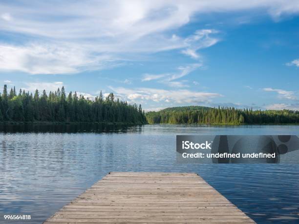 Beautiful Nature Landscape In A Hot Summer Day Stock Photo - Download Image Now - Lake, Pier, Summer