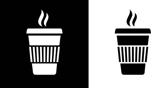 Vector illustration of Paper Coffee Cup Icon