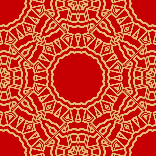 ilustraciones, imágenes clip art, dibujos animados e iconos de stock de festival abstracto moderno símbolo elegante ciclo vector formas decorativas. mandala de flores. ilustración de vector - cicle