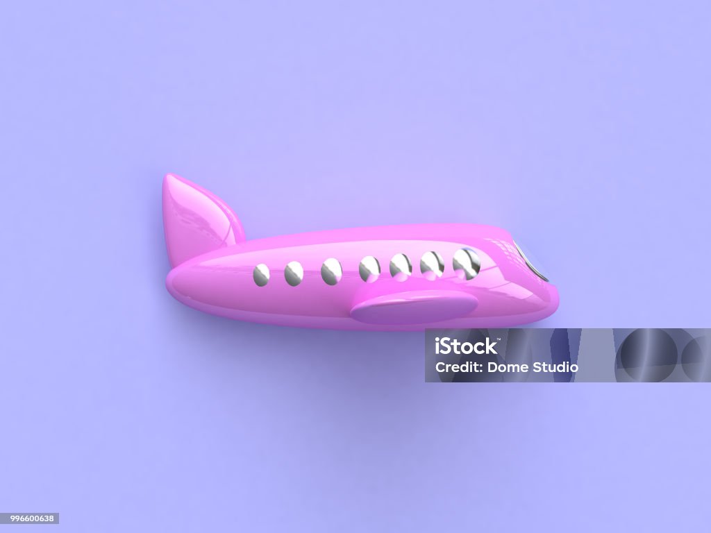 Pink Airplane Cartoon Style 3d Rendering Stock Photo - Download Image Now -  Airplane, Abstract, Aircraft Wing - iStock