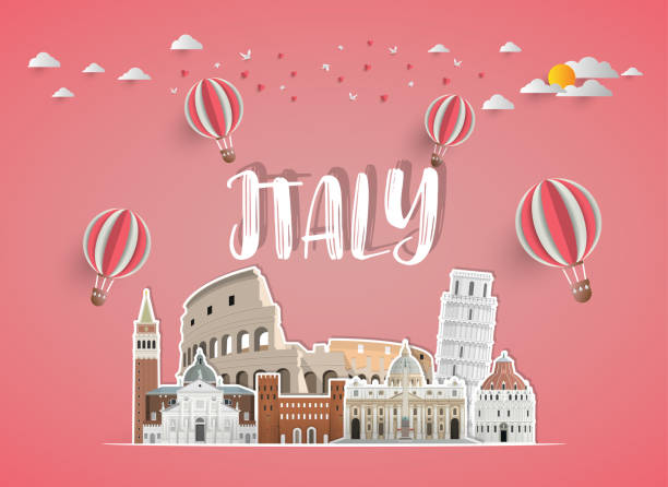 istock italy Landmark Global Travel And Journey paper background. Vector Design Template.used for your advertisement, book, banner, template, travel business or presentation. 996606600