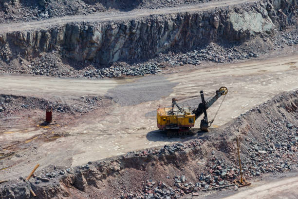 istock Extraction of mineral resources in the granite quarry 996609306