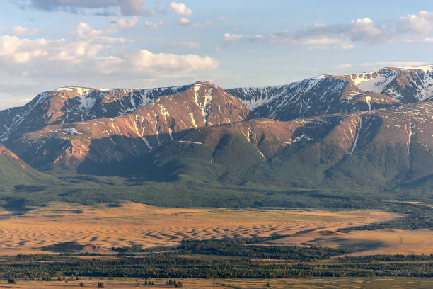 istock mountains aerial view steppe forest 996627534