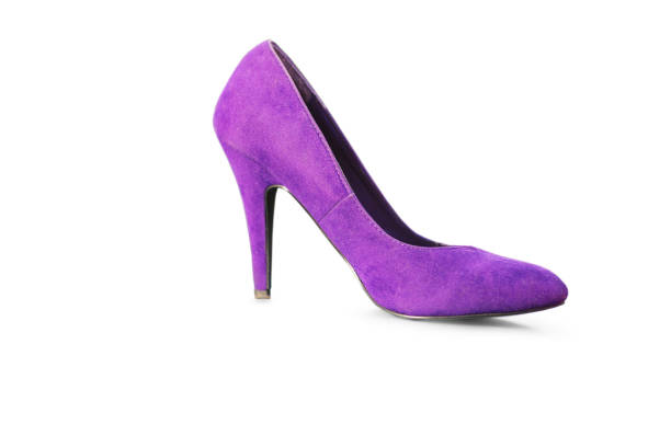 istock Beautiful purple pump being isolated on white background 996627592