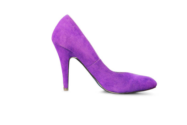 istock Side view of a purple pump with high heel 996627614