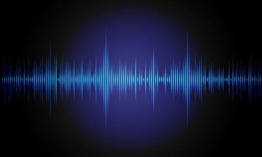 Music background sound waves for equalizer. Digital waveform design. Vector illustration.