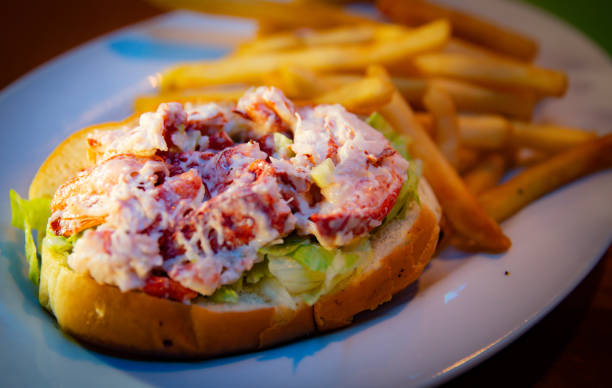 istock New England Lobster Roll with Fries 996643678