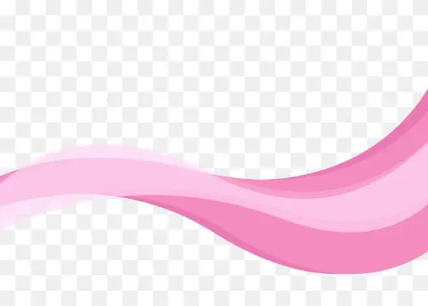 Vector illustration of Smooth pink wave