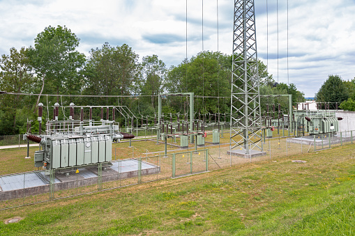 Outdoor high voltage electricity, substation