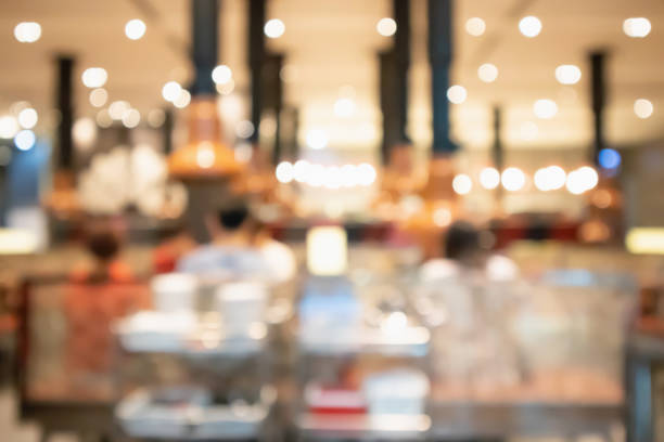 istock Korean barbecue grill restaurant interior blur background with bokeh light 996692528