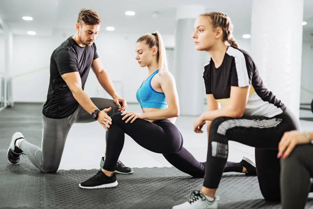 istock Sports training for women with personal trainer 996721440