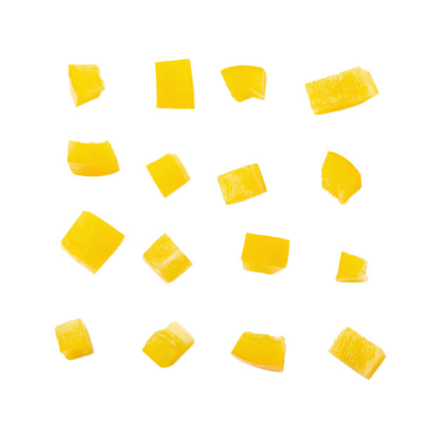 istock Yellow bell peppers Sliced isolated on a white background 996724586