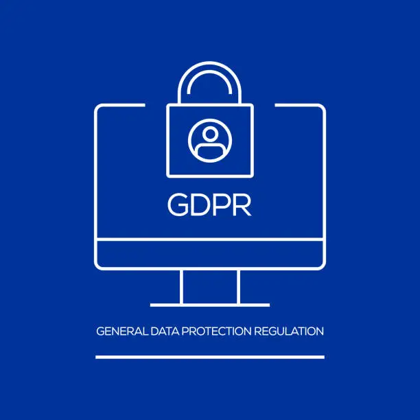 Vector illustration of General Data Protection Regulation