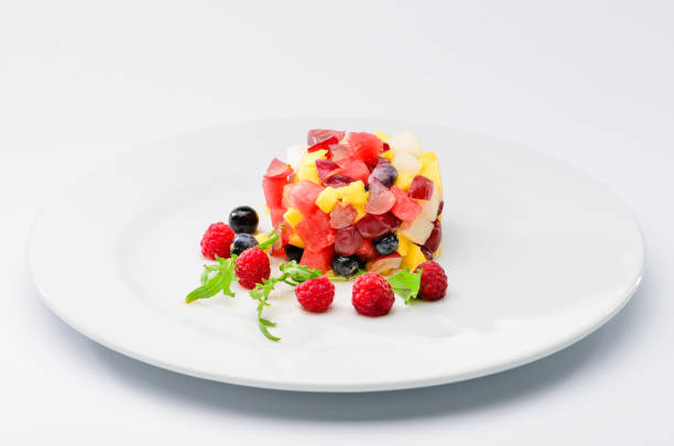 istock classic Italian food. Beautifully decorated fruit platter with b 996735336