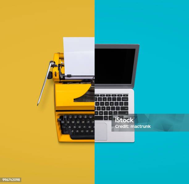 Old Vs New Technology Stock Photo - Download Image Now - Old, New, Technology