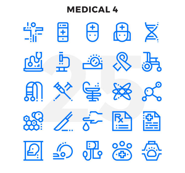 Dashed Outline Icons Pack for UI. Pixel perfect thin line vector icon set for web design and website application. Dashed Outline Icons Pack for UI. Pixel perfect thin line vector icon set for web design and website application. doctor borders stock illustrations