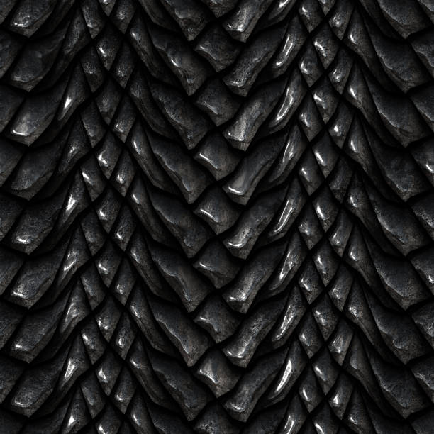 istock Seamless oxide metallic texture of dragon scales 996750156