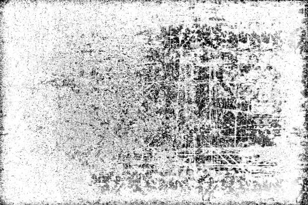 istock Grunge is black and white. Abstract monochrome background. Pattern of cracks, chips, scuffs, dust, stains 996754386