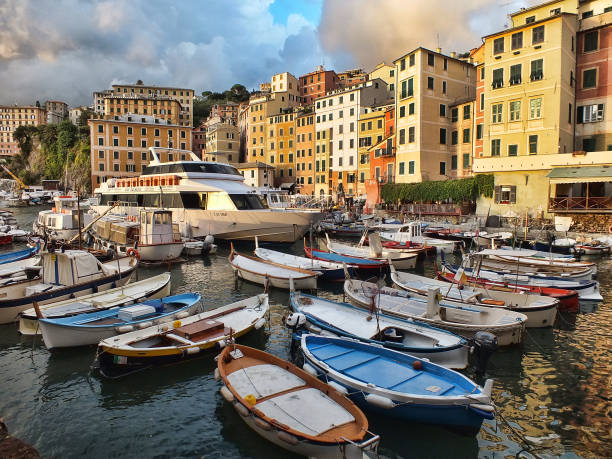 istock Boats on Camogli Harbour 996758562