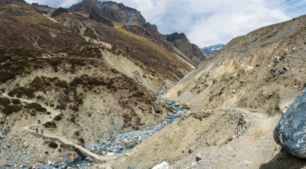 istock Tourists in the Himalayan mountains, Nepal. 996761326