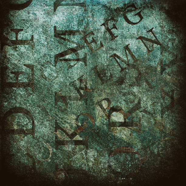 istock Colored grunge background with English letters 996761524