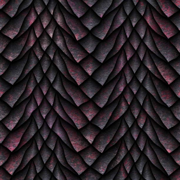 istock Seamless oxide metallic texture of dragon scales 996762266
