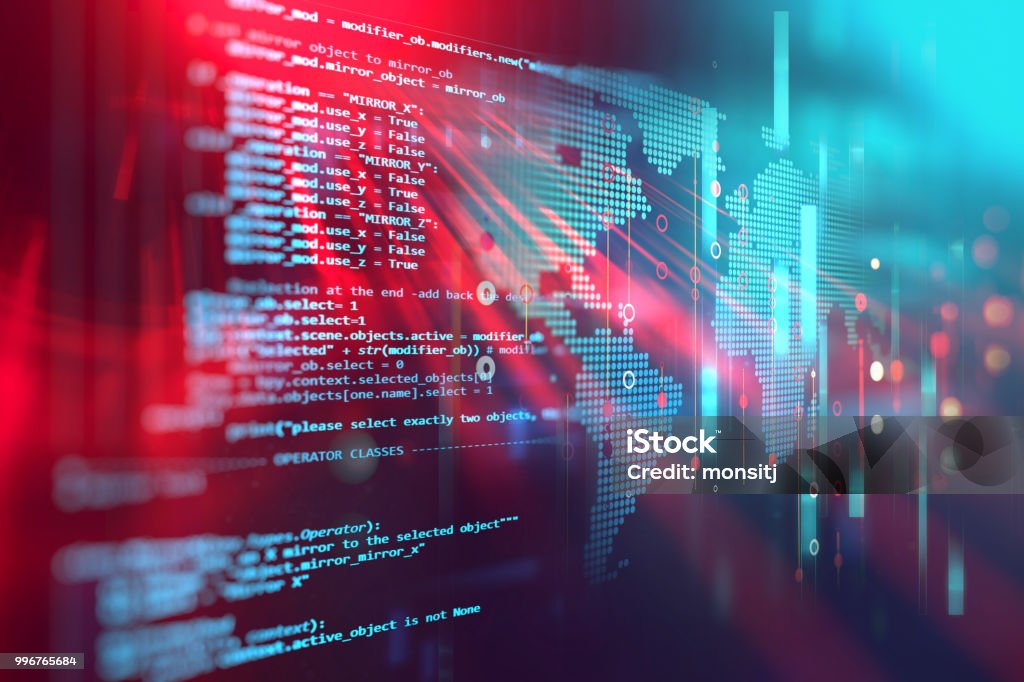 Programming Code Abstract Technology Background Of Software Developer ...