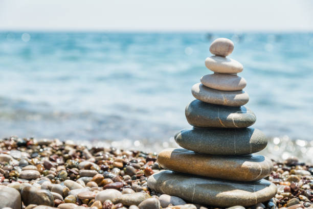 istock Stones pyramid, meditation and relaxation symbol 996765876