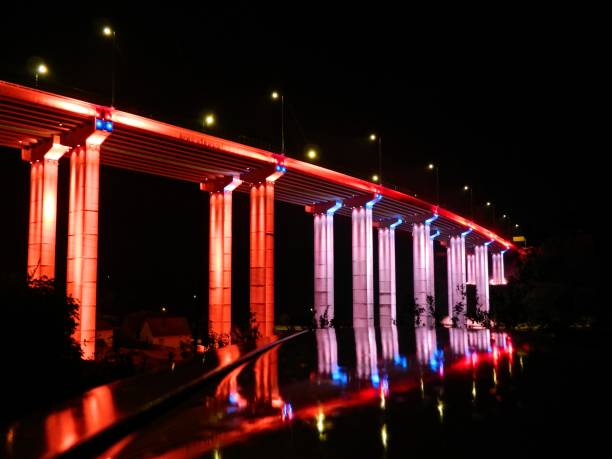 istock Beautiful new overpass at night 996765974