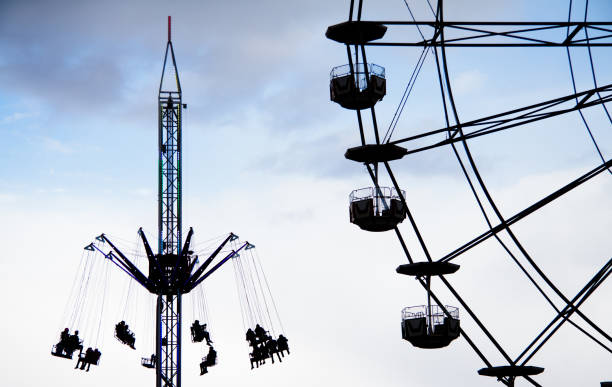 istock Silhouette of Amusement Park Ride 996773834