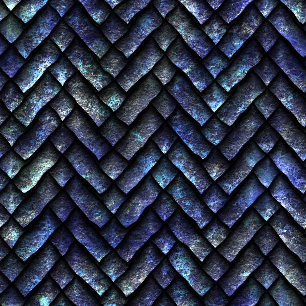 istock Seamless oxide metallic texture of dragon scales 996777214
