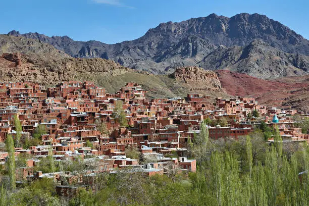 Photo of View over the village of Abyaneh in Iran.