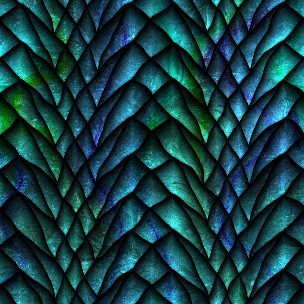 istock Seamless texture of dragon scales 996783134