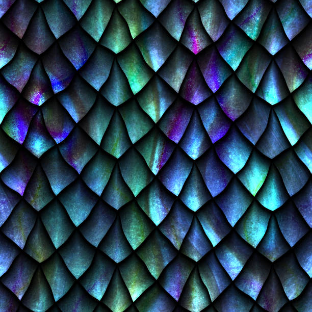 istock Seamless texture of dragon scales 996783308