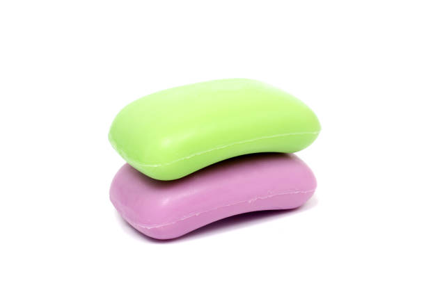 istock Soap in soap dish isolated on a white background. 996783680