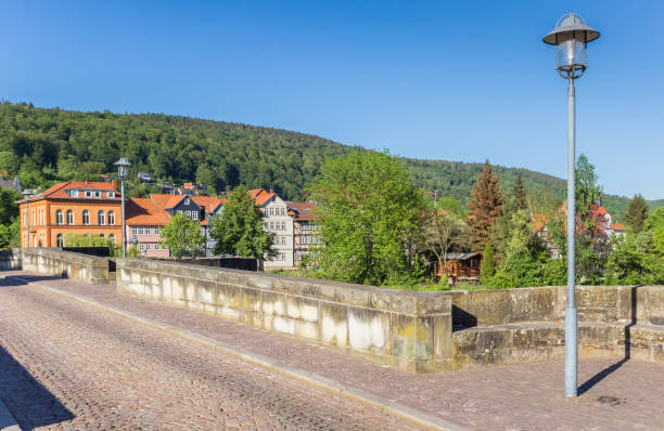 istock Bridge over the river Werra in Hannoversch Munden, Germany 996787848