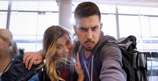 istock Couple in departure lounge 996797858