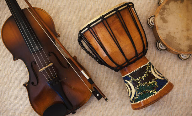 istock Violin from Czechoslovakia, Djembe and Tambourine 996812476