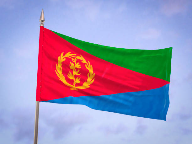 国旗のエリトリア - state of eritrea ストックフォトと画像