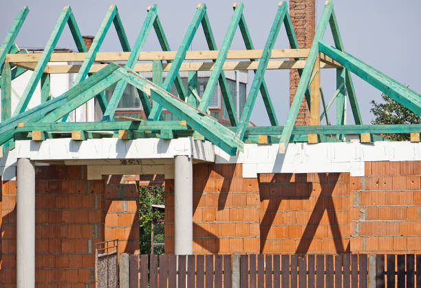 istock New roof of a house under construction 996832444