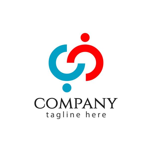 cc компания логотип вектор шаблон дизайн иллюстрация - прилагаемый stock illustrations