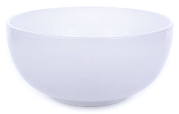 white ceramics bowl isolated on white background