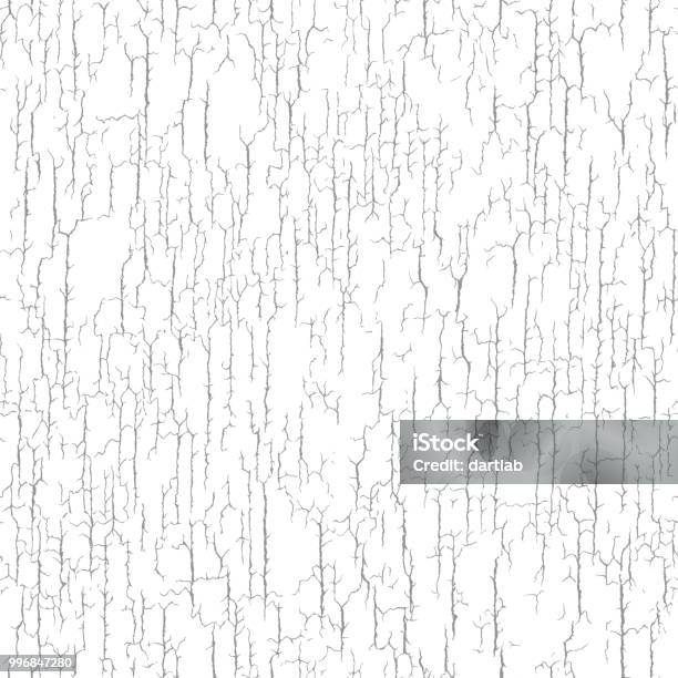 Distressed Seamless Cracked Surface Texture Stock Illustration - Download Image Now - Textured, Cracked, Paint