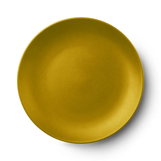 istock Simple circular porcelain plate isolated on white with clipping path and shadow. 996847842