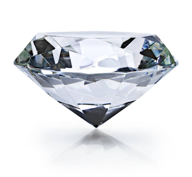 istock Beautiful shiny diamond, isolated on white background 996847862