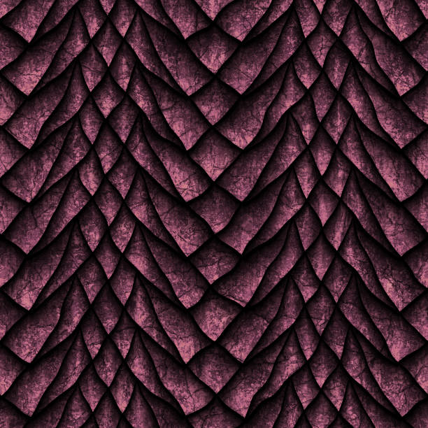 istock Seamless texture of dragon scales 996847878