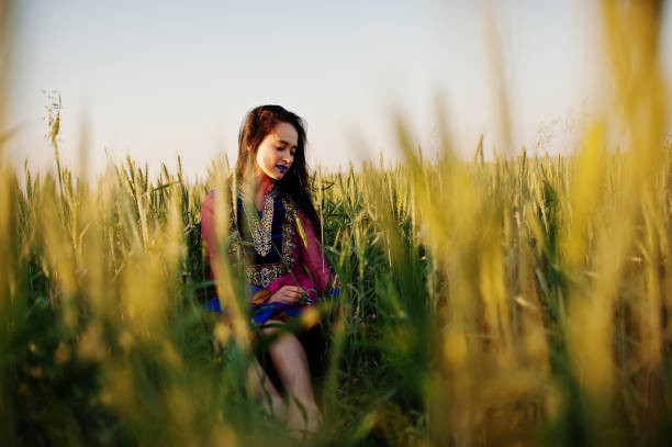 istock Tender indian girl in saree 996851816