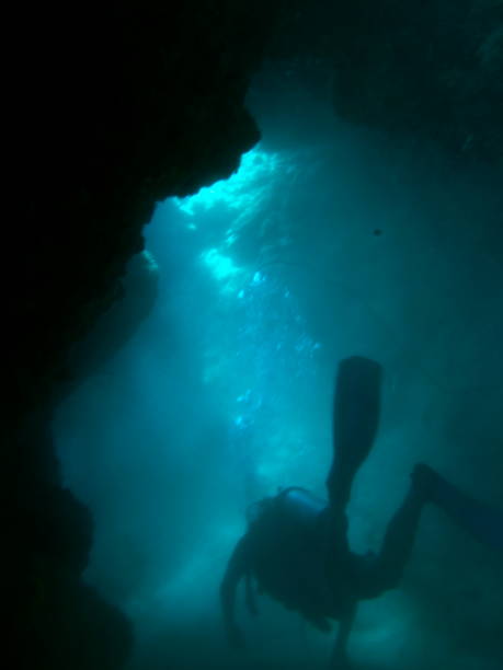 istock Cave Diving in the Great Barrier Reef, Australia 996852262