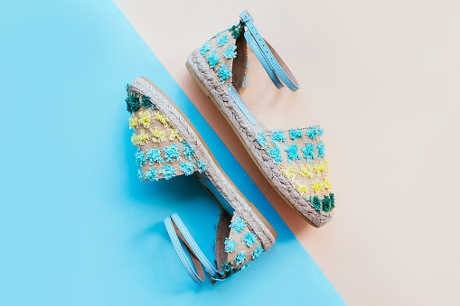 Summer flatay with espadrilles